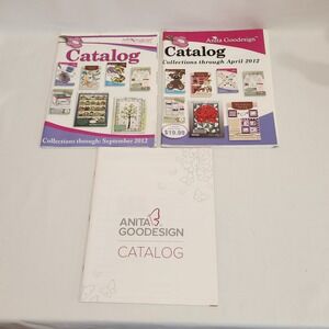 Lot‎ of 3 Anita Goodesign Machine Embroidery Patterns Design Catalogs 2012 & ?